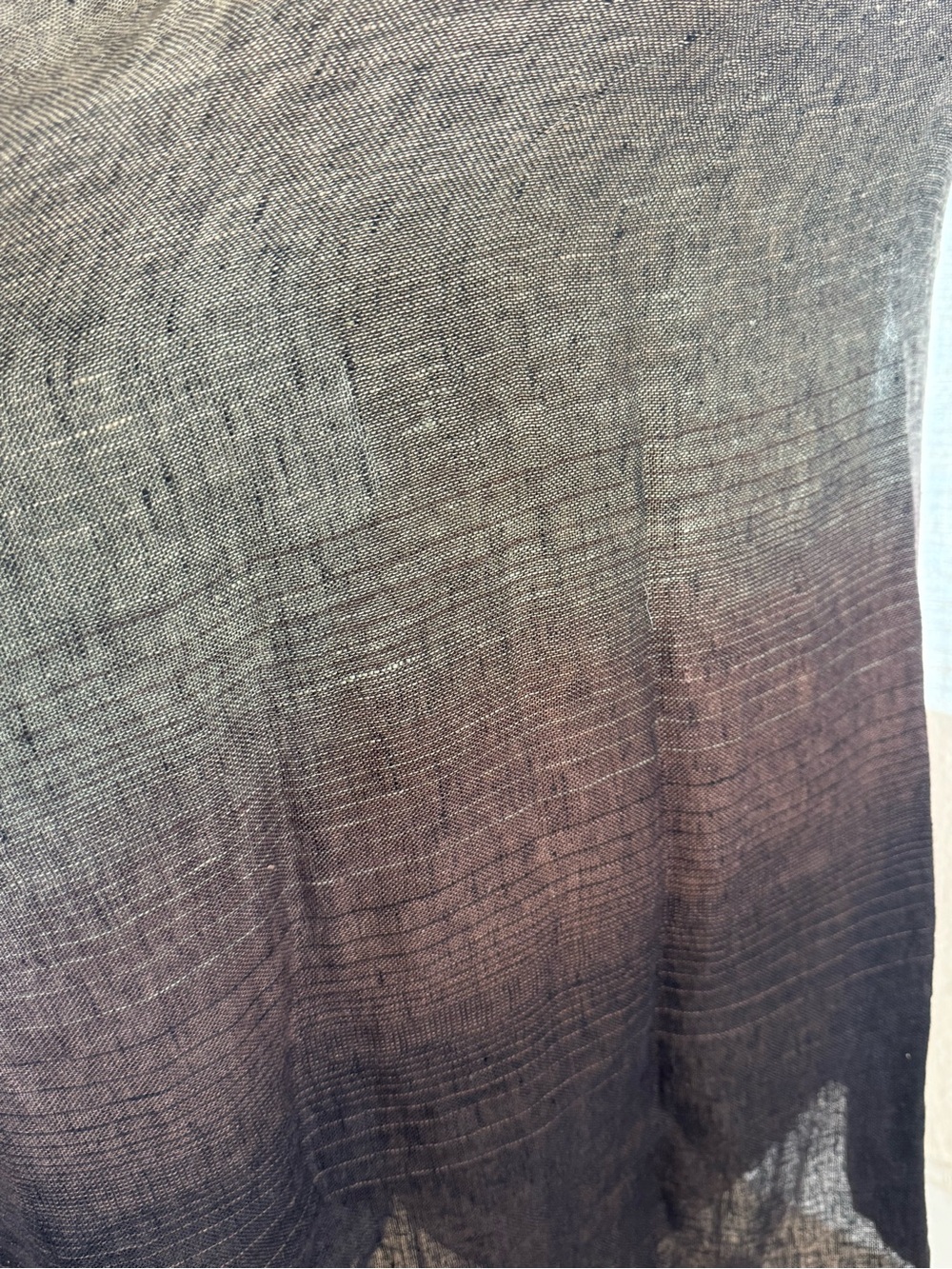 FLAX sheer linen ombre dress/ layer - Picture 9 of 9